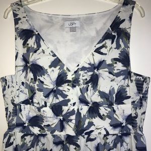 Loft floral print dress